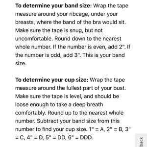 Bra Sizing Guide
